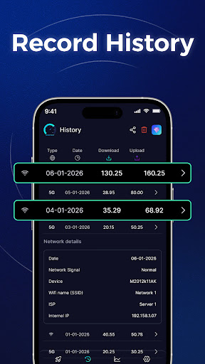 Speed Test For Wifi & Internet ekran görüntüsü