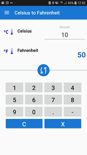 Celsius to Fahrenheit Convert ekran görüntüsü