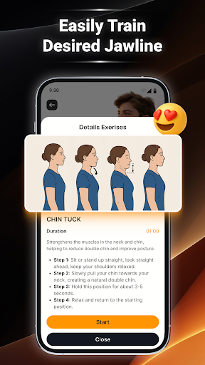 Jawline Exercises Home Workout ekran görüntüsü