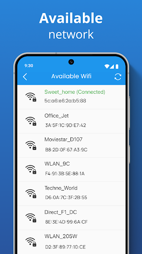 WiFi şifre gösterici ekran görüntüsü