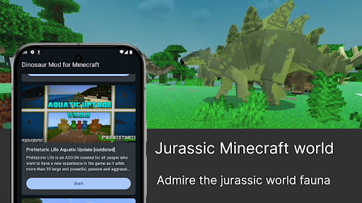 Dinosaur Mod for Minecraft PE ekran görüntüsü
