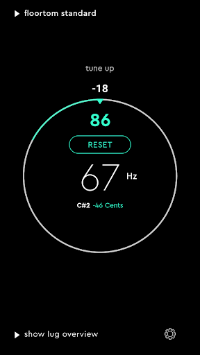 drum tuner EZ > tune faster! ekran görüntüsü