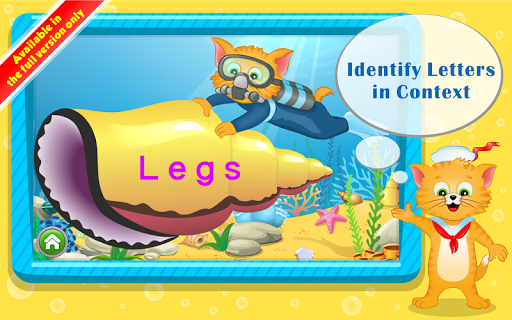 Learn Letters with Captain Cat ekran görüntüsü