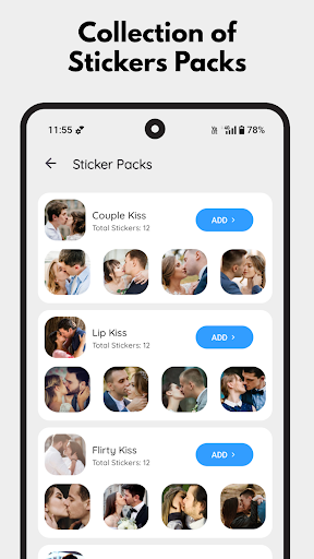 WASticker Romantic Stickers ekran görüntüsü
