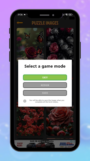Red Rose Jigsaw Puzzle Game ekran görüntüsü