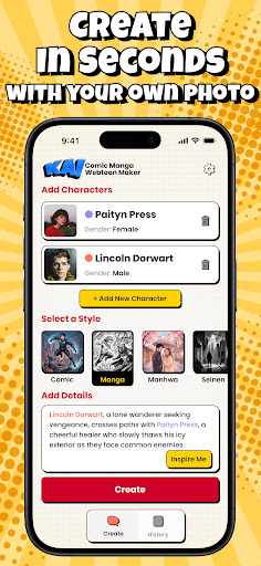 KAI: Comic Maker Manga, Manhwa ekran görüntüsü