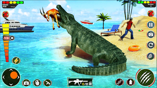 Hungry Animal Crocodile Games ekran görüntüsü