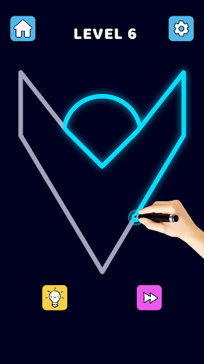 Single Line Puzzle Drawing ekran görüntüsü