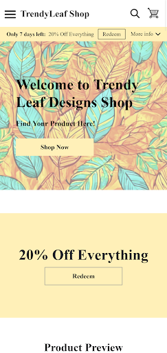 TrendyLeaf Fashion Shop App ekran görüntüsü