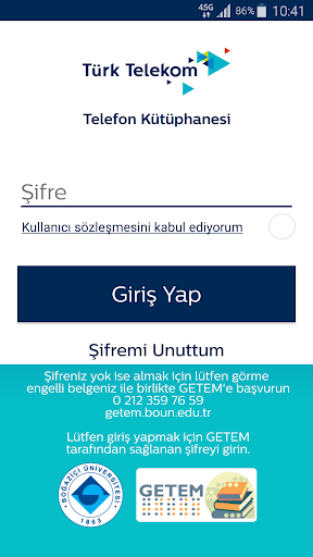 Telefon Kütüphanesi ekran görüntüsü