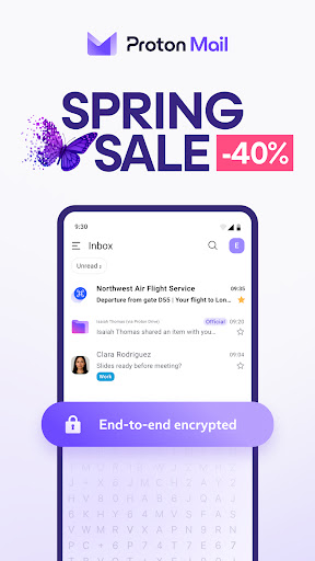 Proton Mail: Encrypted Email ekran görüntüsü