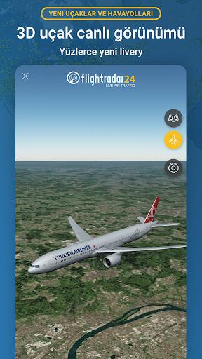 Flightradar24 Uçuş Takipçisi ekran görüntüsü