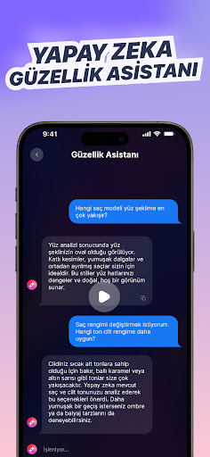 Saç Stili Saç Rengi Değiştirme ekran görüntüsü
