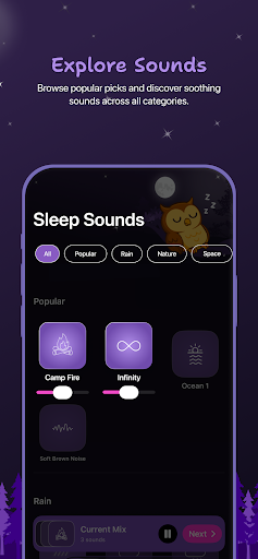 OWL - Sleep Sounds & Relaxing ekran görüntüsü