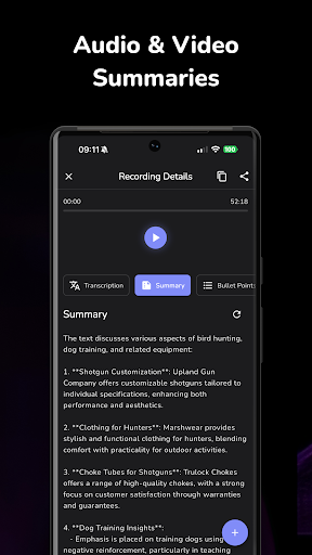 AI Note Taking, Memo: NoteHive ekran görüntüsü