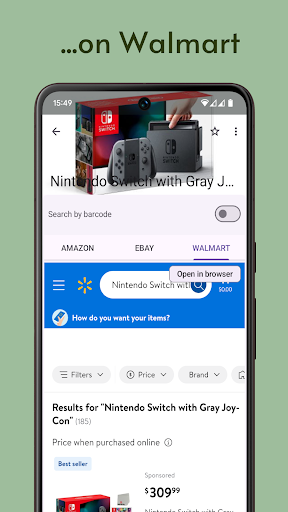 Walmart için barkod tarayıcı ekran görüntüsü