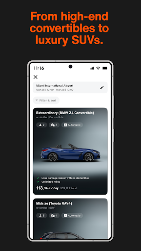 SIXT rent. share. ride. plus. ekran görüntüsü