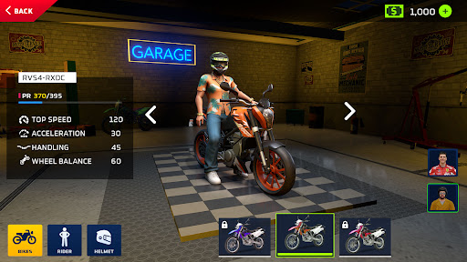 Moto Bike Stunt Wheelie Game ekran görüntüsü