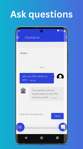 Ask AI Bot powered by ChatGPT ekran görüntüsü