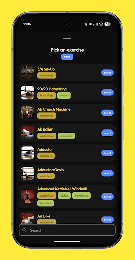 GymLog ekran görüntüsü