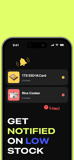 Inventory Tracker - TRAIL ekran görüntüsü