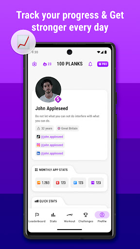 Plank Workout & Fitness App ekran görüntüsü