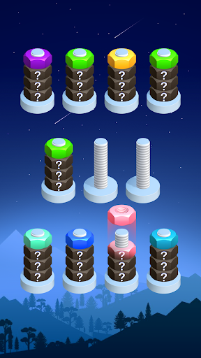 Nuts Bolts Sort - Sort Puzzle ekran görüntüsü