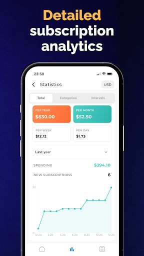 My Subscription Tracker: Subs ekran görüntüsü