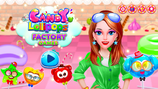 Candy Lollipops Factory Games ekran görüntüsü