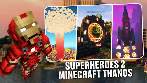 Superheroes 2 Minecraft Thanos ekran görüntüsü