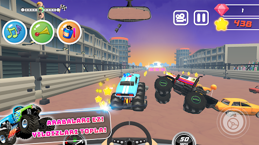 Monster Trucks Yarış Oyunu ekran görüntüsü