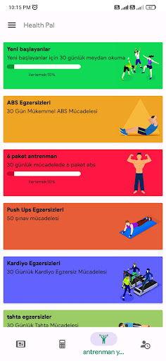 Health Pal - Fitness Müdürü ekran görüntüsü
