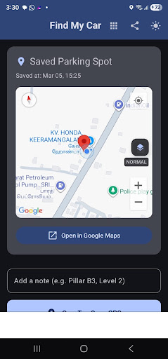 Parking Location Saver ekran görüntüsü