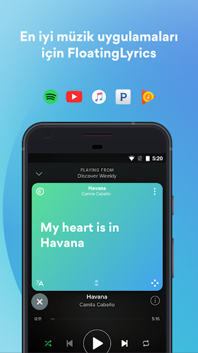 Musixmatch Music Lyrics Player ekran görüntüsü