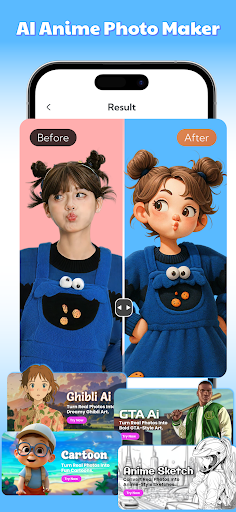 AI Anime Maker: Cartoon Photo ekran görüntüsü