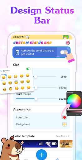 Emoji Battery Widget Customize ekran görüntüsü