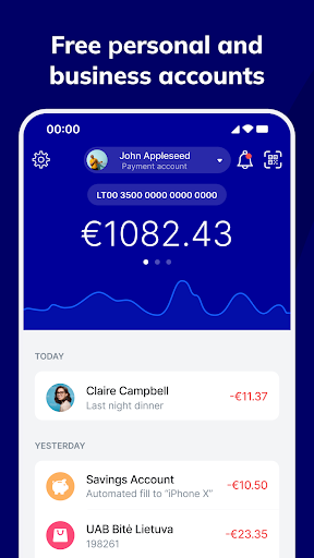 Paysera Super App ekran görüntüsü