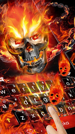 Fire Skull Tema ekran görüntüsü
