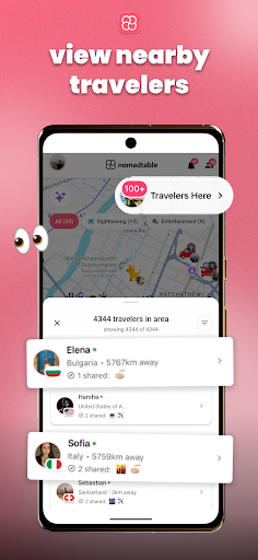 nomadtable: travel friends ekran görüntüsü