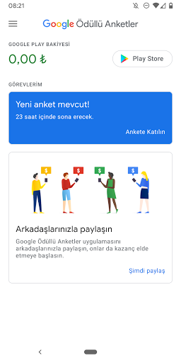 Google Ödüllü Anketler ekran görüntüsü