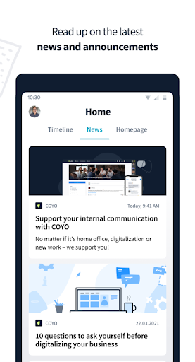 VoithNet - Mobile Intranet ekran görüntüsü