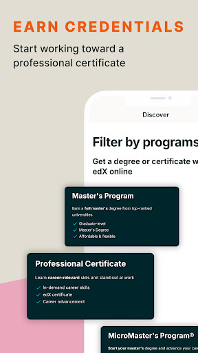 edX e-okul, e-kurs, dersleri ekran görüntüsü