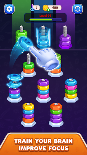 Bolt Sort: Stacking Puzzle ekran görüntüsü