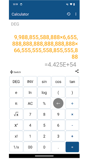 Instant Calculator:Scientific ekran görüntüsü