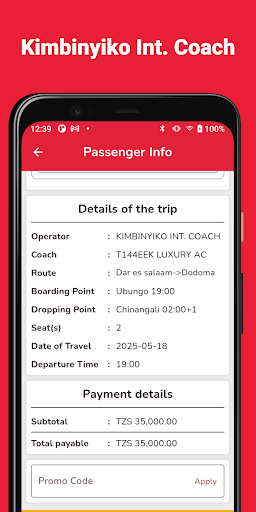 Kimbinyiko Int. Coach ekran görüntüsü