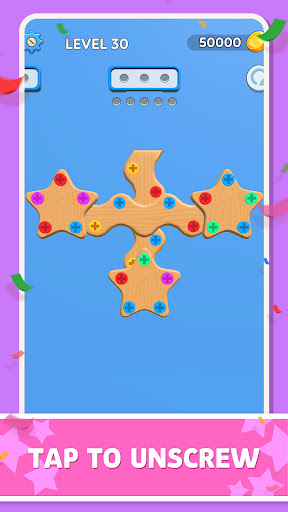 Color Wood Screw Puzzle ekran görüntüsü
