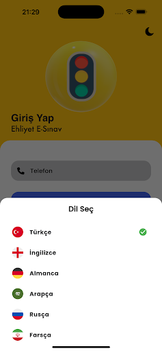 Ehliyet E-Sınav ekran görüntüsü