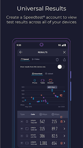 Speedtest by Ookla ekran görüntüsü