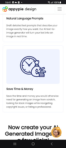 AI Image Generator ekran görüntüsü
