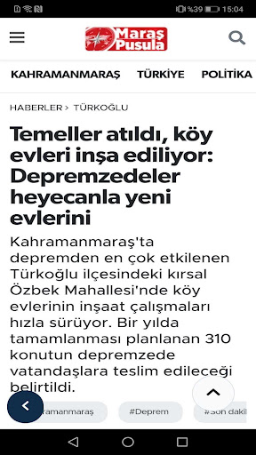 Maraş Pusula Haber ekran görüntüsü